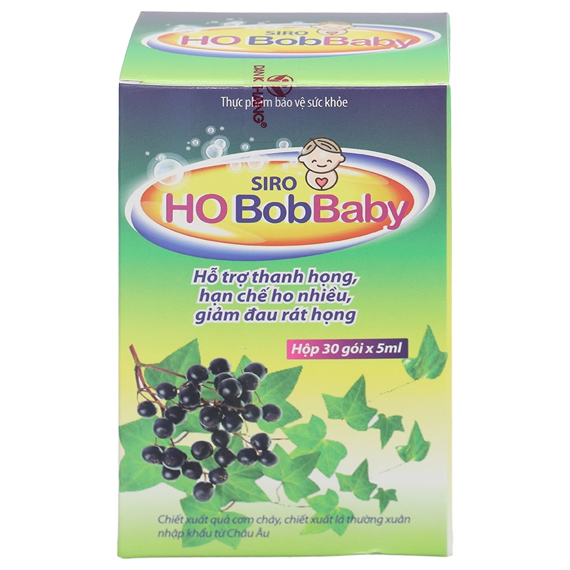 Siro Ho Bobbaby hỗ trợ hạn chế ho; giảm đau rát họng hộp 30 gói x 5ml - 2